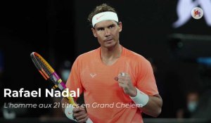 Les 21 titres de Rafael Nadal en Grand Chelem