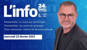 Le JT des Hauts-de-France du mercredi 23 février 2022