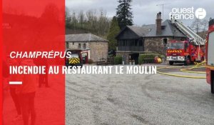 VIDEO. Champrépus. Incendie du Moulin : « Une partie de notre vie est partie en fumée »