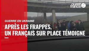 VIDÉO. Guerre en Ukraine : après les frappes russes, un Français témoigne sur place