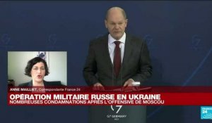 Opération militaire russe en Ukraine : l'Allemagne solidaire avec l'Ukraine, assure le chancelier Olaf Scholz