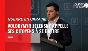 VIDÉO. Guerre en Ukraine : le président Zelensky promet des armes à ses citoyens