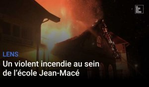 Lens : un violent incendie à l’école Jean-Macé