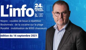 Le JT des Hauts-de-France 16 septembre 2021