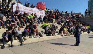 Australie: manifestation contre la vaccination obligatoire pour les ouvriers de la construction