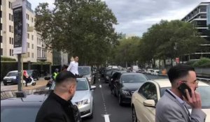 Manifestation des chauffeurs de taxi à Bruxelles