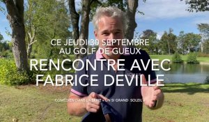Le comédien Fabrice Deville au golf de Gueux
