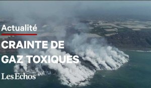 Volcan aux Canaries : la lave s'enfonce dans l'océan avec des craintes de gaz toxiques