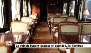 L'info des territoires : le train de l'Orient-Express en gare de Lille Flandres