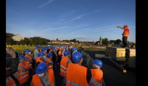 Bavay : visite du chantier du forum antique