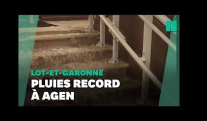 Inondations à Agen après un "record absolu" de pluies