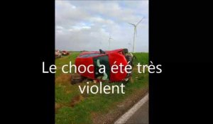 Accident à Conchil-le-Temple entre deux voitures