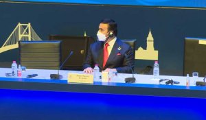 Le général émirati Ahmed Nasser Al-Raisi, élu président d'Interpol, participe à une cérémonie