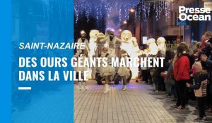 VIDÉO. Des ours marchent dans la ville pour lancer les Féeries de Saint-Nazaire