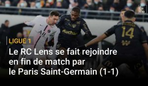 Le RC Lens se fait rejoindre en fin de match par le PSG (1-1)