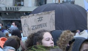 Présidentielle en France: manifestation à Paris contre Eric Zemmour