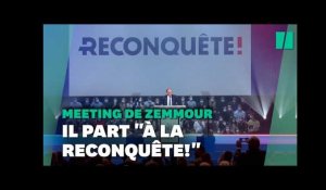 Lors de son meeting, Éric Zemmour lance son parti "Reconquête!"