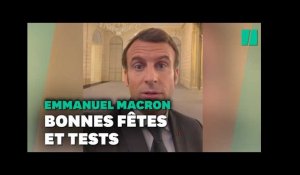 Pour Noël, faites un test, exhorte Emmanuel Macron