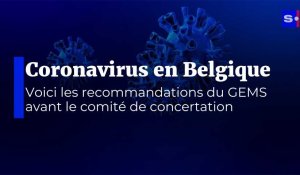 Comité de concertation : voici les recommandations du GEMS