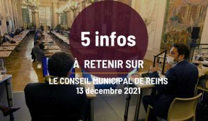 Reims. 5 infos à retenir du conseil municipal. 13 decembre 2021