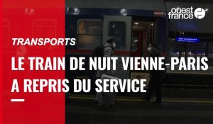 VIDÉO. SNCF : le train de nuit Vienne-Paris a repris du service