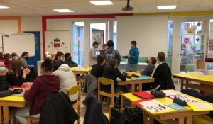 Atelier d’éloquence au collège Marthe-Lefevre de Saint-Quentin.