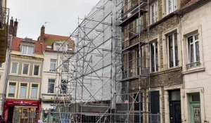 Boulogne : un nouvel échafaudage installé rue Hamy
