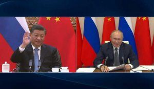 Russie/Chine: visioconférence entre Vladimir Poutine et Xi Jinping