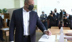 Bulgarie: le président Roumen Radev vote à l'élection présidentielle
