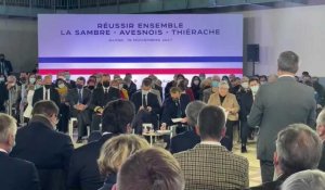 Arrivée d'Emmanuel Macron dans l'Aisne