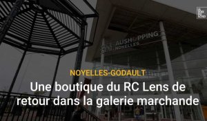 RC Lens : une boutique du club au centre Aushopping (Noyelles-Godault) en janvier