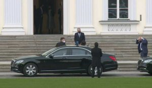 Allemagne: les ministres du gouvernement Scholz arrivent au château de Bellevue