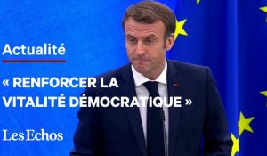Emmanuel Macron rend hommage à Valéry Giscard d'Estaing au Parlement européen