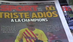 Foot: réactions de fans du Barça après l'élimination en Ligue des champions