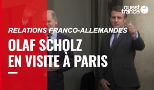 VIDÉO. Le chancelier allemand Olaf Scholz rencontre Emmanuel Macron à Paris