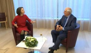 La cheffe de la diplomatie allemande Annalena Baerbock rencontre Josep Borrell à Bruxelles