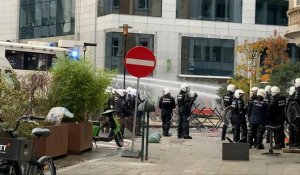 Belgique: tensions lors d'une manifestation contre des mesures anti-Covid à Bruxelles