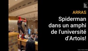 Arras: quand Spiderman entre dans un amphi bondé de l'université d'Artois