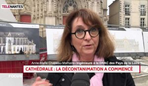 La cathédrale de Nantes en cours de décontamination