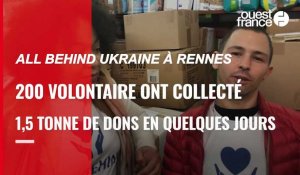 VIDÉO. En quelques jours, All Behind Ukraine collecte 1,5 tonne de dons à Rennes