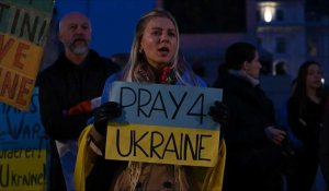 Manifestation à Londres en soutien à l'Ukraine