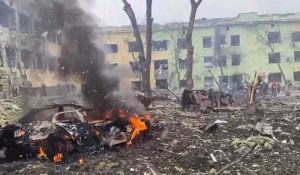 Guerre en Ukraine : à Marioupol, un hôpital pour enfants bombardé