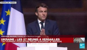 REPLAY : Macron prévient que de nouvelles "sanctions massives" seront prises si la guerre en Ukraine continue
