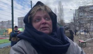 Guerre en Ukraine : à Kyiv, les quartiers d'Obolon et Kurenivka bombardés