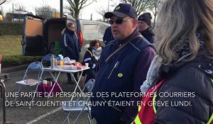 Les facteurs sont en grève à Saint-Quentin