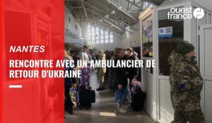 VIDEO. L'ambulancier rezéen de retour d'Ukraine