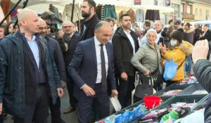Eric Zemmour défend la "remigration" sur un marché en Seine-Saint-Denis