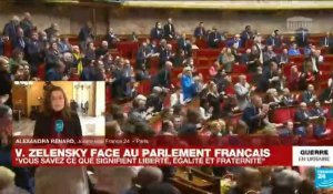 France : les députés et sénateurs touchés par le discours du président ukrainien devant le Parlement