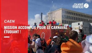 VIDÉO. Ambiance survoltée dans les rues de Caen pour le carnaval étudiant !