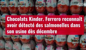 VIDÉO. Chocolats Kinder : Ferrero reconnaît avoir détecté des salmonelles dans son usine dès décembre